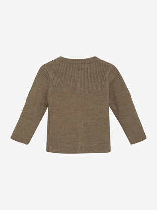 Merinowolle Strick Cardigan Cocoa Creme von CeLaVi