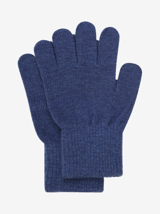 Wolle Handschuhe 2er Set Blau-Beige von CeLaVi