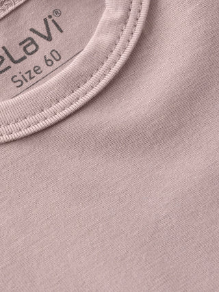 Bambus Langarm Body Shadow Gray Rosa von CeLaVi