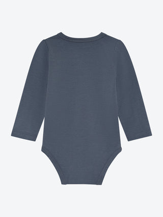 Bambus Langarm Body Turbulence Grau-Blau von CeLaVi