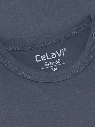 Bambus Langarm Body Turbulence Grau-Blau von CeLaVi