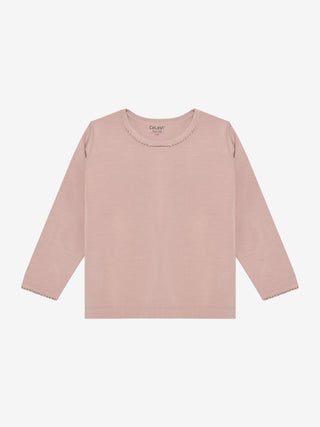 Bambus Langarm Pyjama Set Shadow Gray Rosa von CeLaVi