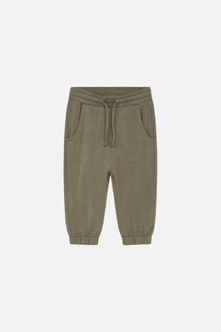 Lange Bambus-Hose für Babys Khaki von Hust and Claire