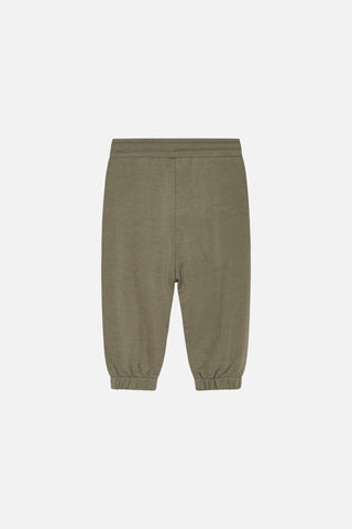 Lange Bambus-Hose für Babys Khaki von Hust and Claire