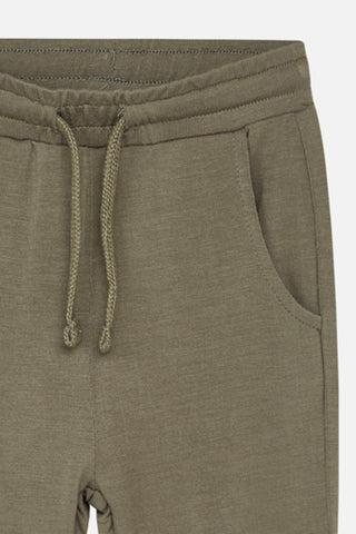 Lange Bambus-Hose für Babys Khaki von Hust and Claire