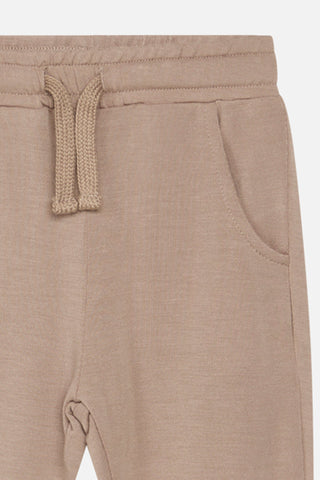 Lange Bambus-Hose für Babys Braun-Beige von Hust and Claire