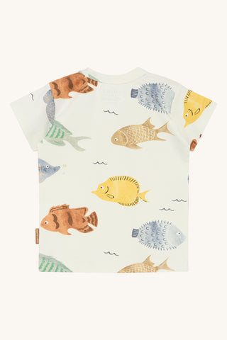 T-Shirt Anker Weiss mit Fischprint von Hust & Claire