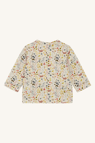 Langarm Shirt Saniya Beige mit Blumenwiesenprint von Hust & Claire