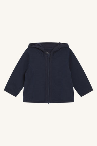 Merinowolle-Bambus Jacke Camil More Navy von Hust & Claire