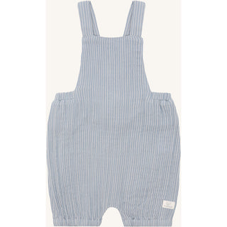 Musselin Latzhose Musse Hellblau gestreift von Hust & Claire