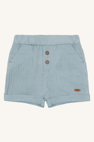 Musselin Babyshorts Herluf Baby Blau von Hust & Claire