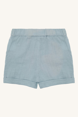 Musselin Babyshorts Herluf Baby Blau von Hust & Claire