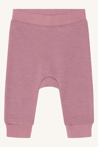 Merinowolle Hose Golf Solid Pale Mauve von Hust & Claire