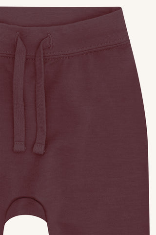 Merinowolle-Bambus Hose Gaby Plum Wine von Hust & Claire