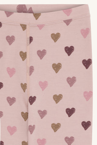 Merinowolle-Bambus Hose Laki Hearts Adobe Rose von Hust & Claire
