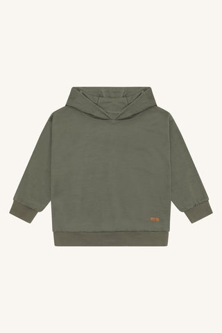 Wool-bamboo hoodie Sanu Khaki from Hust and Claire