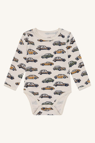 Merinowolle Body Bo Cars French Oak von Hust & Claire