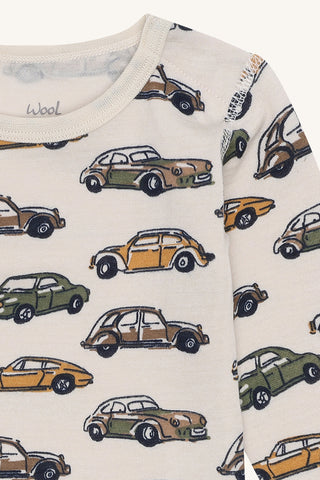 Merinowolle Body Bo Cars French Oak von Hust & Claire