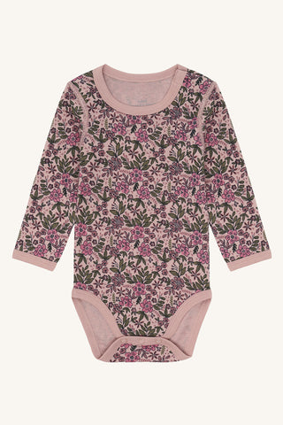 Merinowolle-Bambus Body Baloo Flor Adobe Rose von Hust & Claire