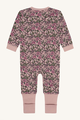 Merinowolle-Bambus Pyjama Manu Flor Adobe Rose von Hust & Claire