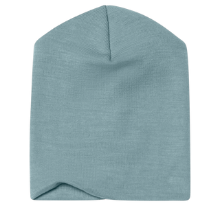 Wolle-Seide Baby-Mütze Bergblau von Engel Natur