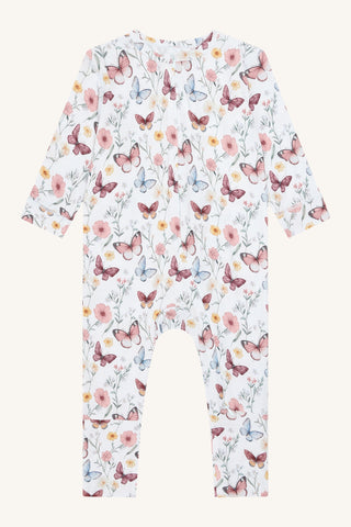 Bambus Pyjama Mulle Butterfly Water Blue von Hust and Claire