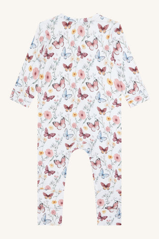 Bambus Pyjama Mulle Butterfly Water Blue von Hust and Claire