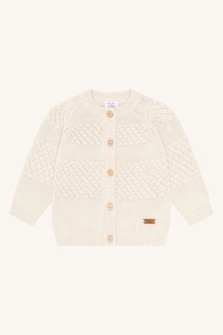 Bambus Feinstrick-Cardigan Cuno Sandshell von Hust and Claire