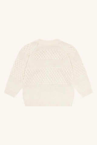 Bambus Feinstrick-Cardigan Cuno Sandshell von Hust and Claire