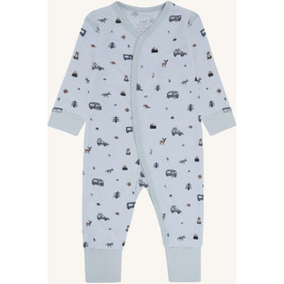 Merinowolle Pyjama Mobi Camp Baby Blue von Hust & Claire