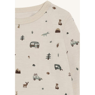 Merinowolle Shirt Awo Camp French Oak von Hust and Claire