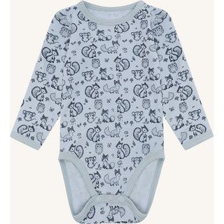 Merinowolle Body Bo Woodland Baby Blue von Hust & Claire