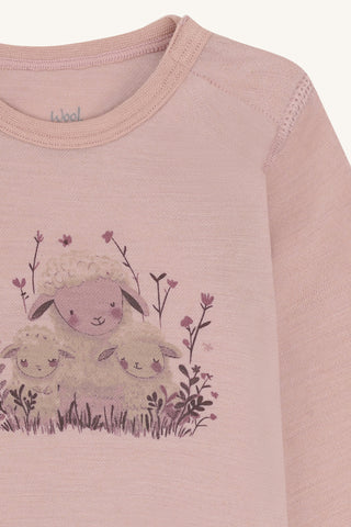 Merinowolle Body Bo Sheep Dusty Rose von Hust & Claire