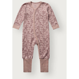Merinowolle Pyjama Mobi Woodland Dusty Rose von Hust & Claire