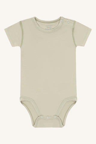 Bambus Kurzarm Body Buller Greene Stone von Hust and Claire