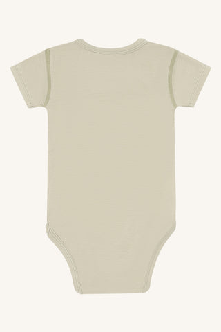 Bambus Kurzarm Body Buller Greene Stone von Hust and Claire