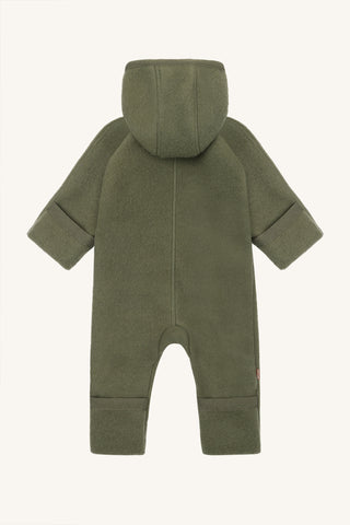Merino Wollfleece Overall Mevi Khaki Grün von Hust & Claire