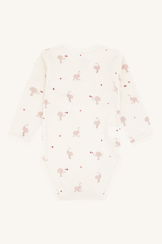 Merinowolle-Bambus Body Baloo Ostrich Off White von Hust & Claire