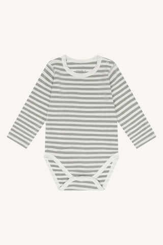 Bambus Langarm Body Buller gestreift Forest fog von Hust and Claire