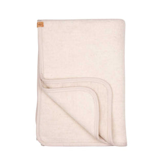 Merinowolle Fleecedecke Ecru Beige von Pure Pure