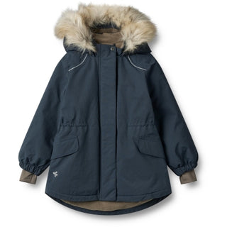 Winterjacke Mathilde Tech Blau für Kids von Wheat