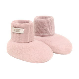 Merino Wollfleece Schuhe Woodrose Rosa von Huttelihut
