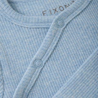 Modal Wickelbody Hellblau Meliert von Fixoni