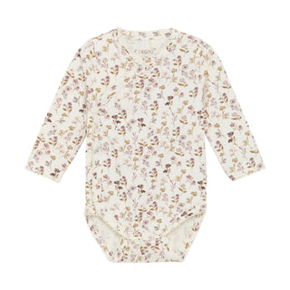 Modal Wickel-Body weiss mit Blumenmuster von Fixoni