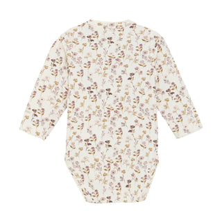 Modal Wickel-Body weiss mit Blumenmuster von Fixoni