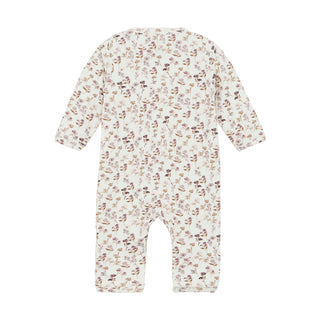 Modal Langarm-Strampler weiss mit Blumenmuster von Fixoni