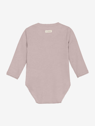 Modal Wickelbody Pale Mauve Melange von Fixoni
