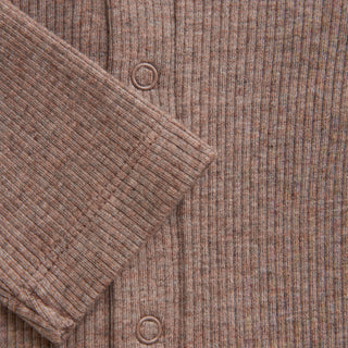 Modal Strampler Coffee Quartz Melange von Fixoni