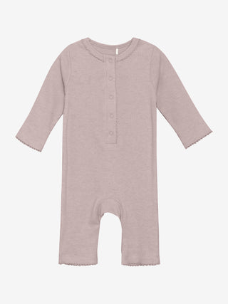 Modal Strampler Pale Mauve Melange von Fixoni