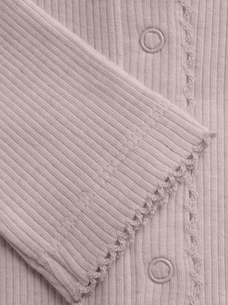 Modal Strampler Pale Mauve Melange von Fixoni